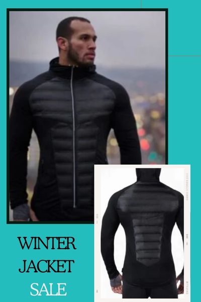 The Spark Shop Men Winter Jacket Sportswear Gym Fitness